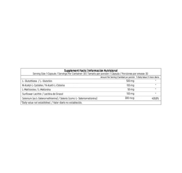 L-Glutathione 30 Capsulas Nutrivita