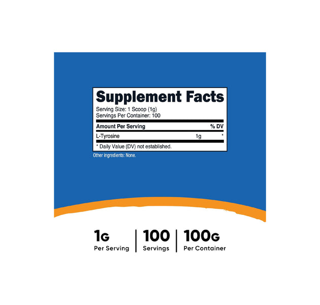 L-Tyrosine 100 Servicios Nutricost