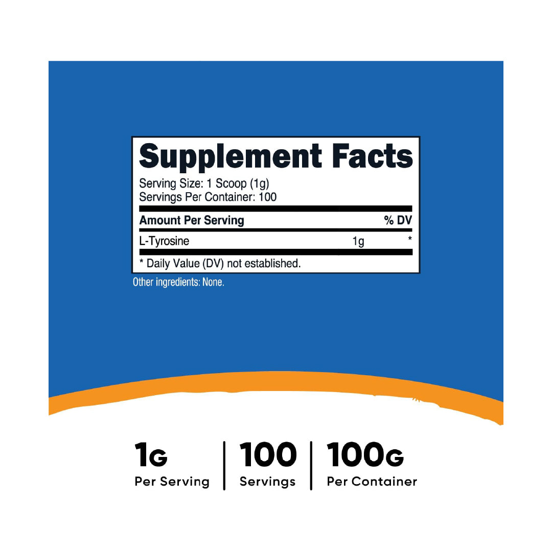 L-Tyrosine 100 Servicios Nutricost