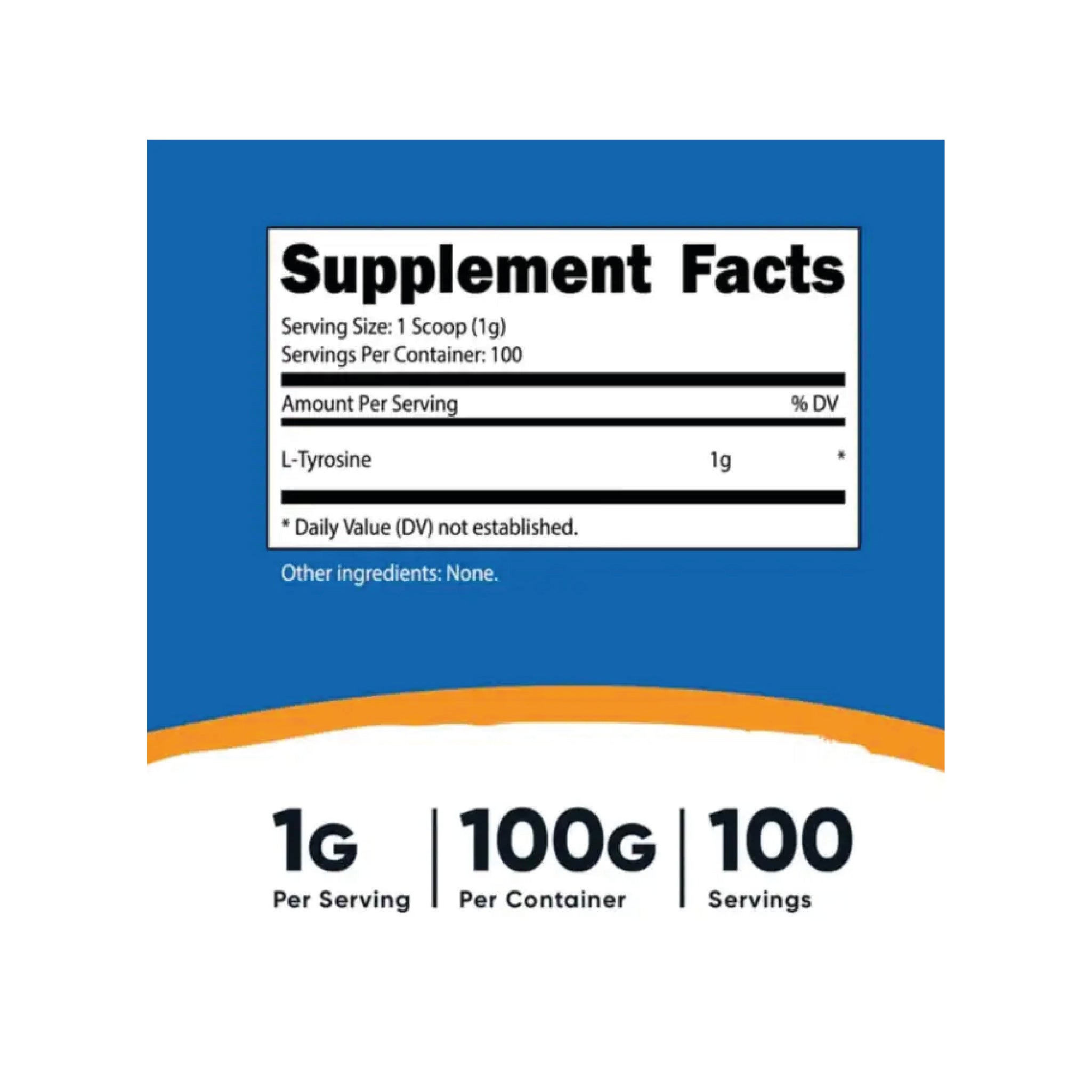 L-Tyrosine 100 Servicios Nutricost