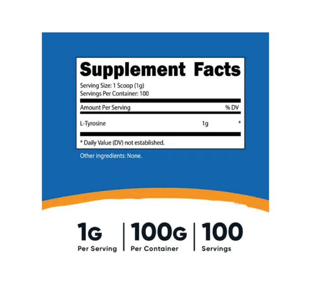 L-Tyrosine 100 Servicios Nutricost