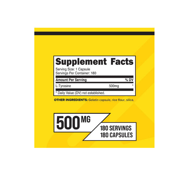 L-tyrosine 180 cápsulas Primaforce