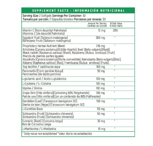 Leber 60 Capsulas Nutrivita