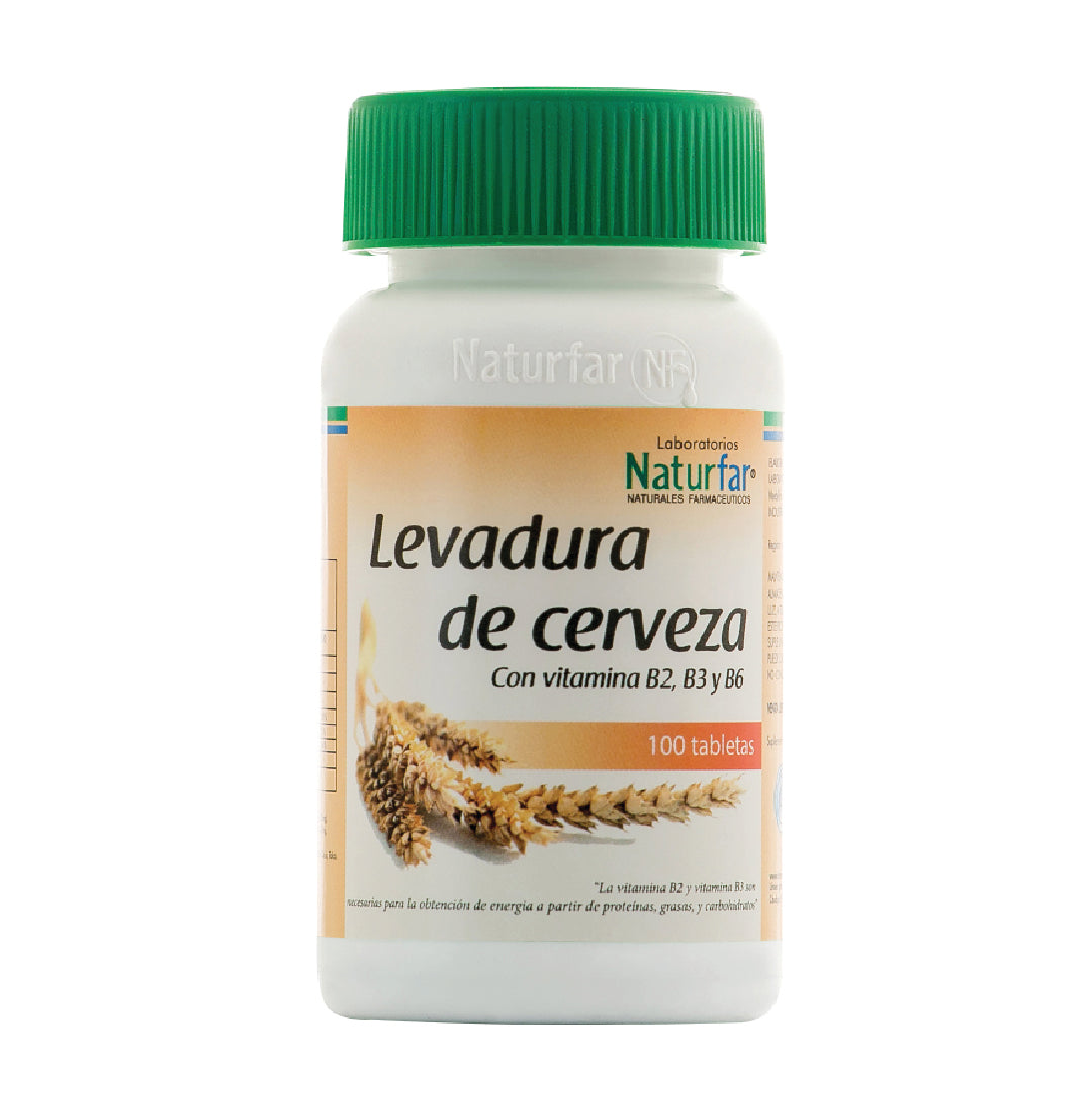 Levadura de cerveza 100 Tabletas Naturfar