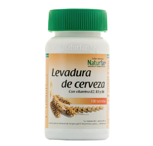 Levadura de cerveza 100 Tabletas Naturfar