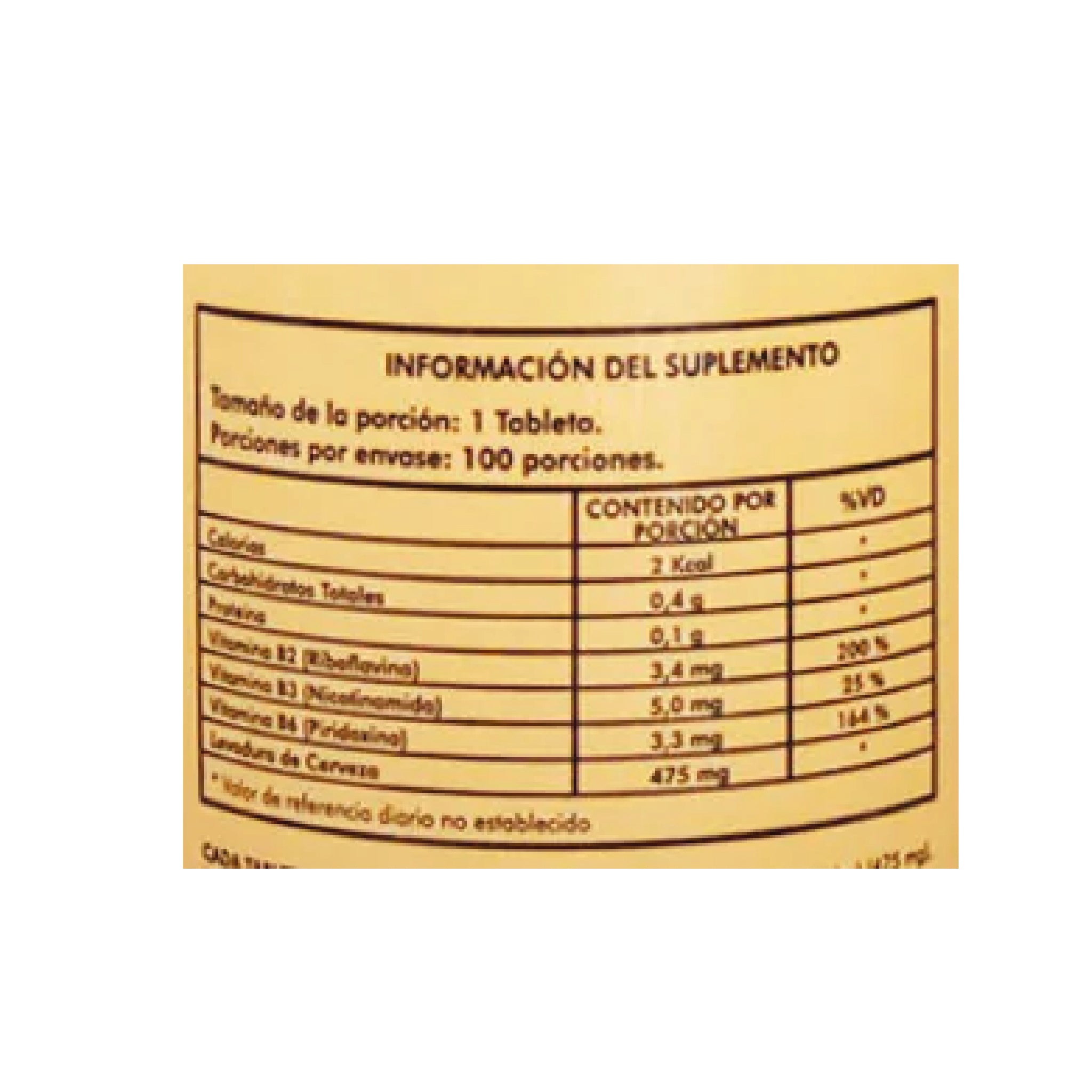 Levadura de cerveza 100 Tabletas Naturfar