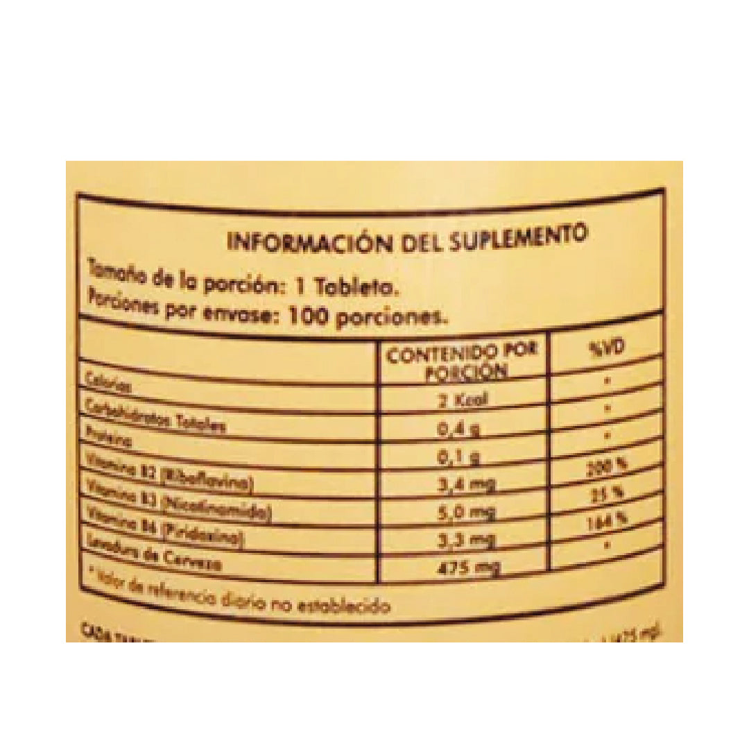 Levadura de cerveza 100 Tabletas Naturfar