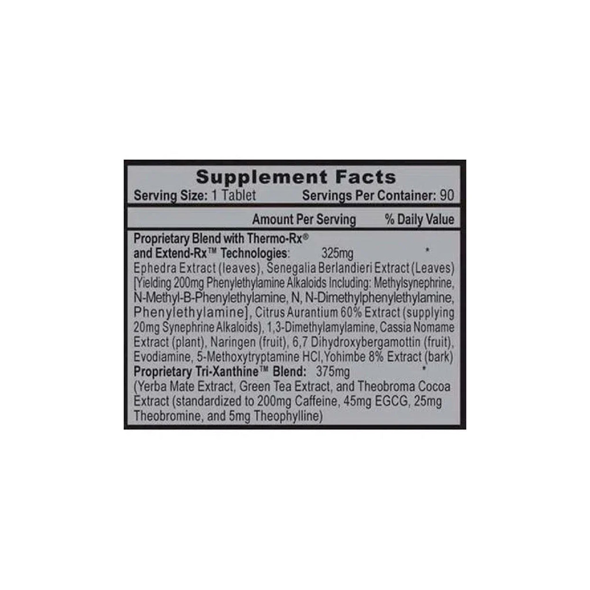 Lipodrene Hardcore 90 Tab - HI-TECH