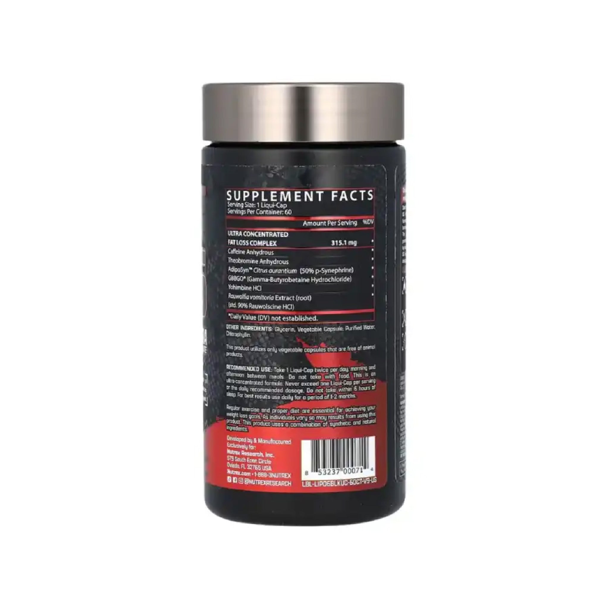 Lipo-6 Black Ultra Concentrate · 60 caps Nutrex