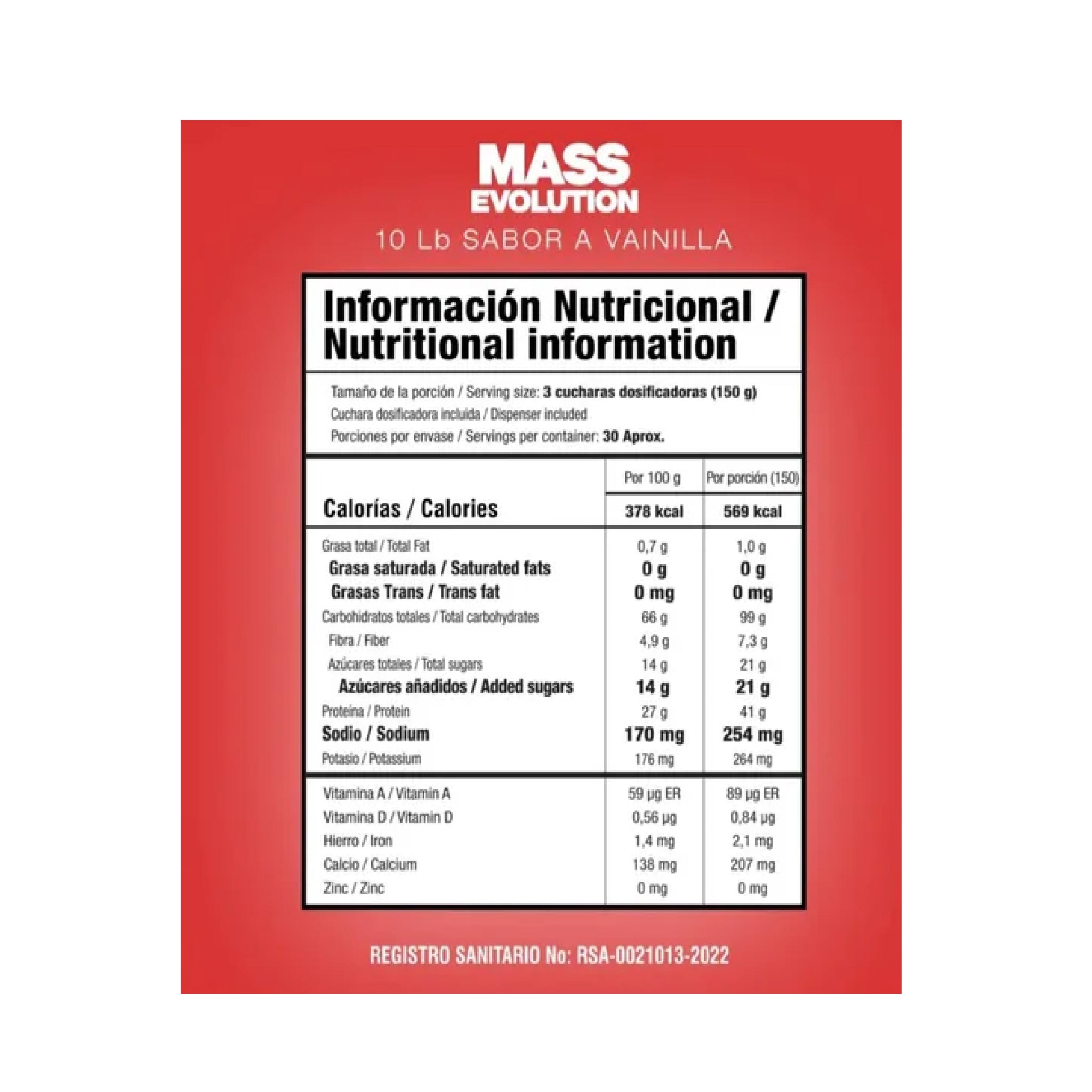 Proteína Mass Evolution 10 Libras Smart Nutrition