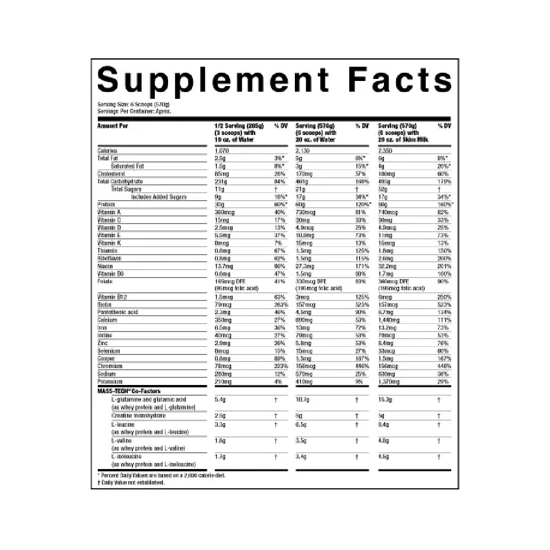 Proteína Mass Tech Extreme 2000 - 12 Libras Muscletech