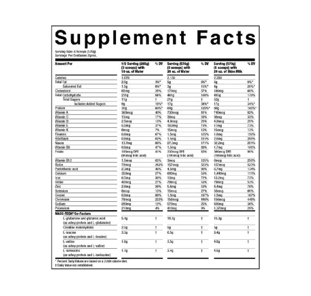 Proteína Mass Tech Extreme 2000 - 12 Libras Muscletech