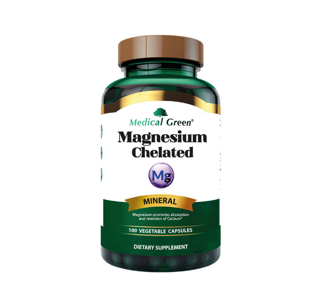 Magnesium Chelated 100 Capsulas Medical Green