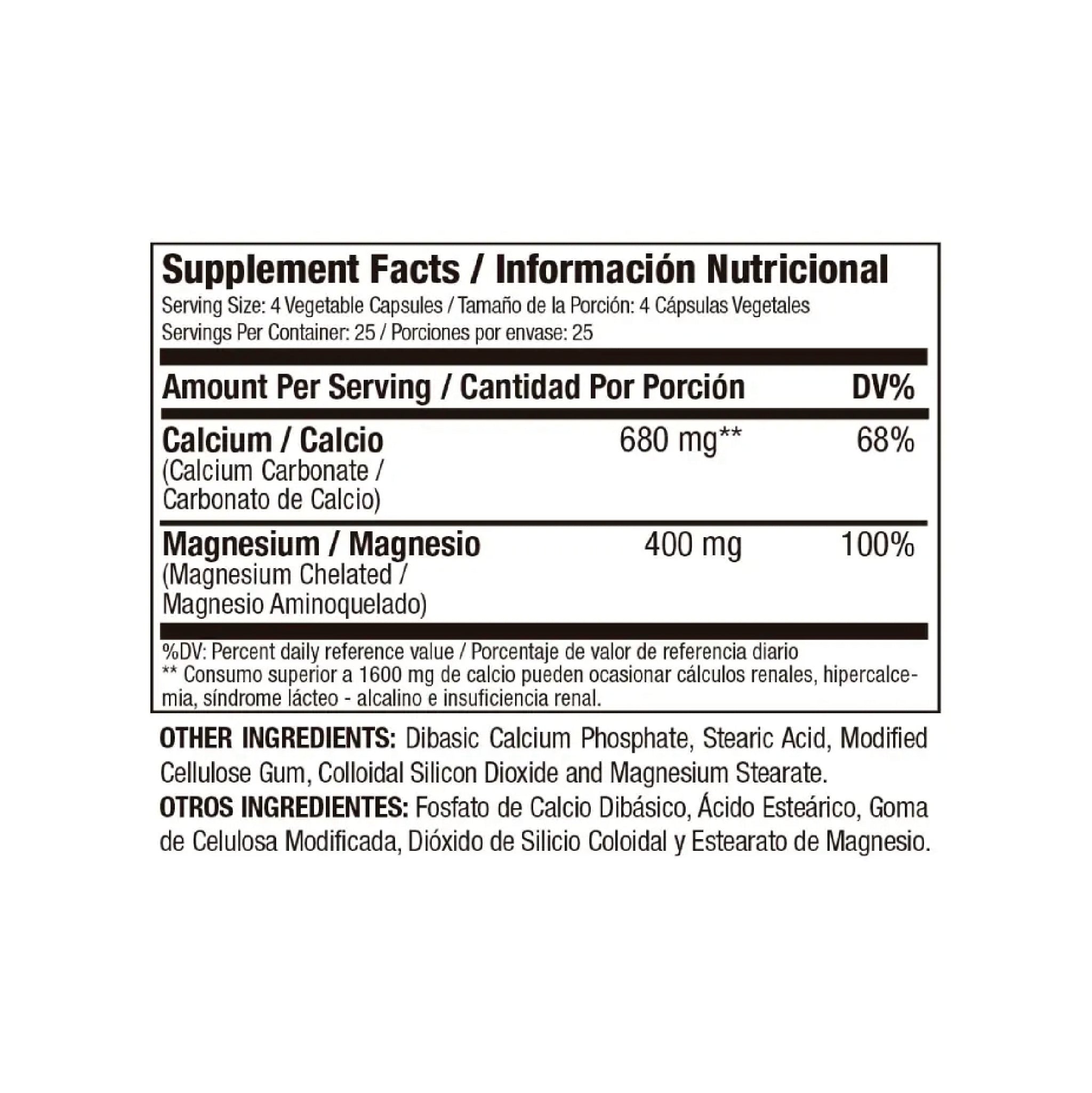 Magnesium Chelated 100 Capsulas Medical Green