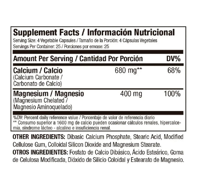 Magnesio Quelado - 100 Caps Medical Green