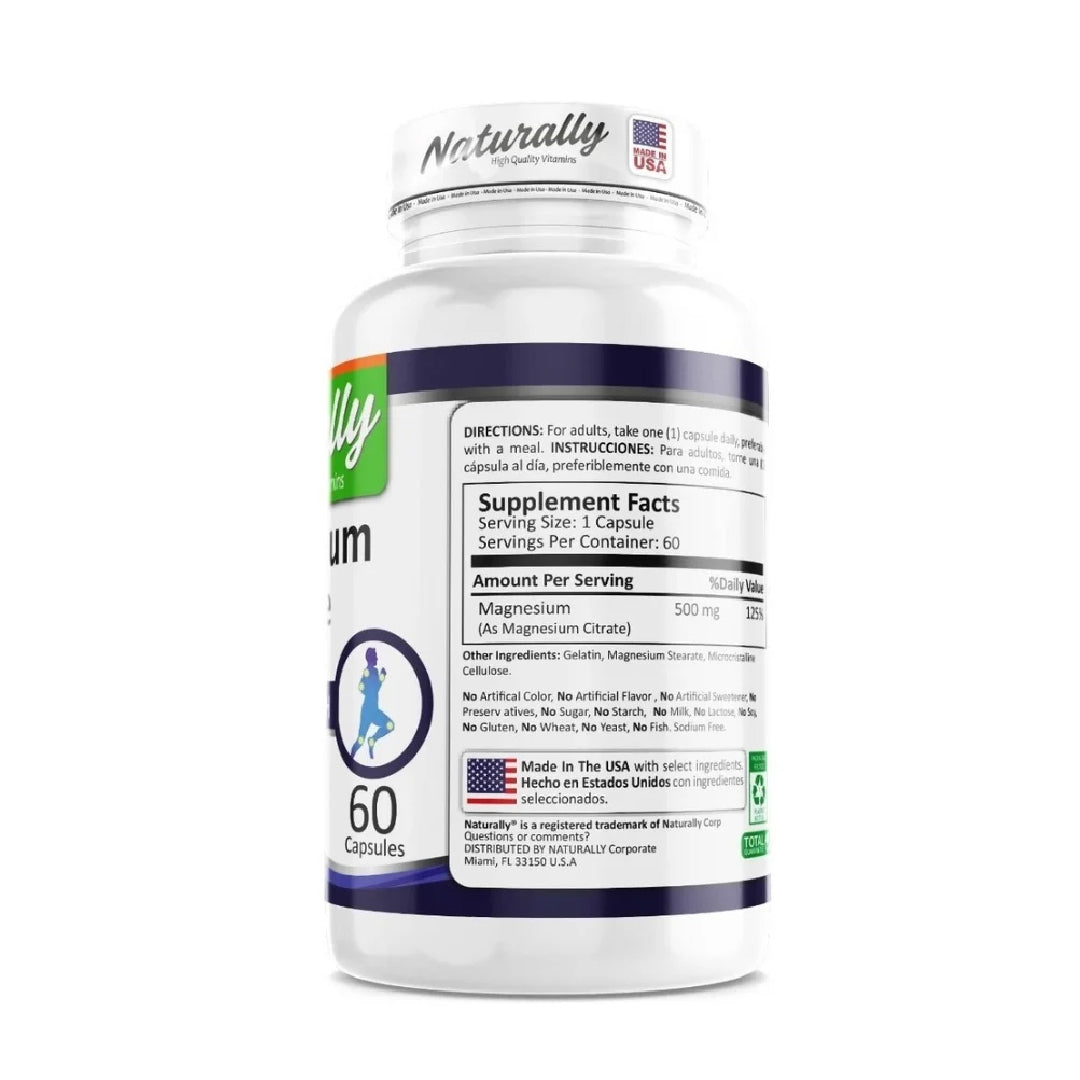 Magnesium citrate 100 tabletas Naturally