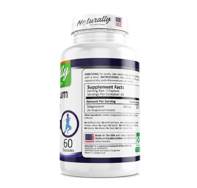 Magnesium citrate 100 tabletas Naturally
