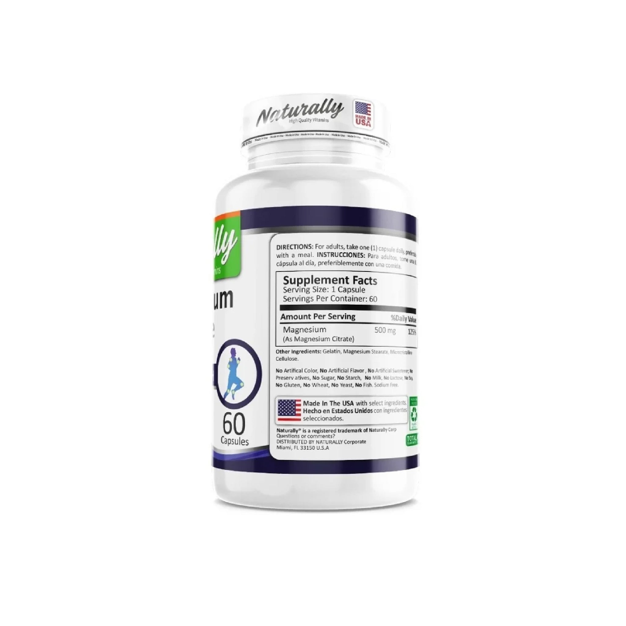 Magnesium citrate 100 tabletas Naturally