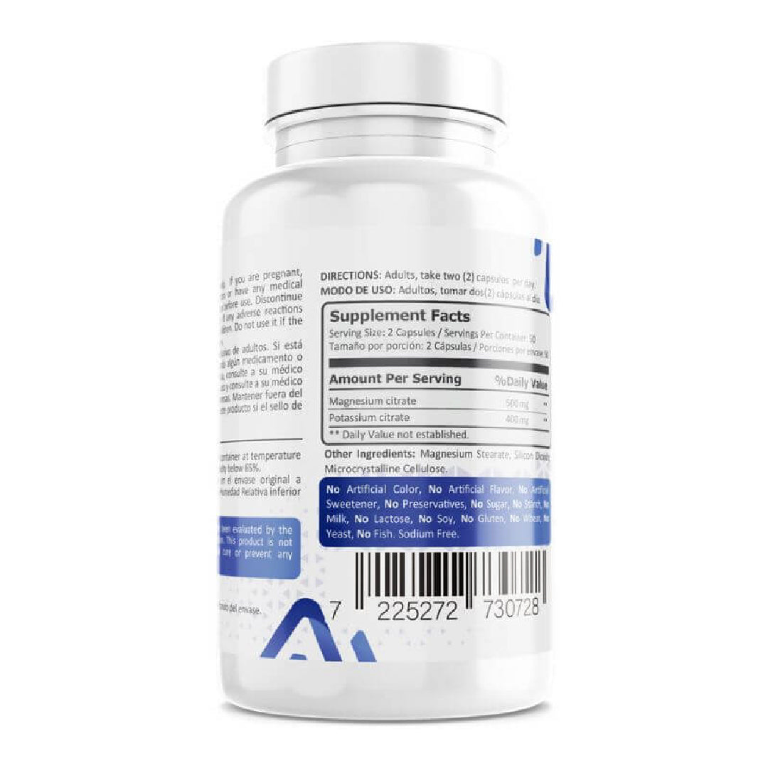 Citrates Magnesio y Potasio 100 Capsulas Magpro MG