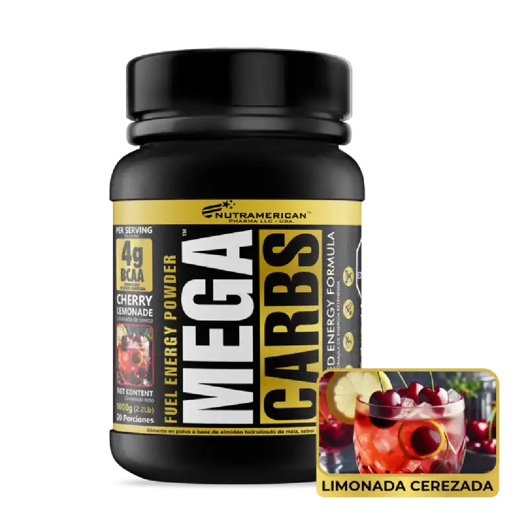Mega Carbs 1000g 20 porciones Nutramerican Pharma