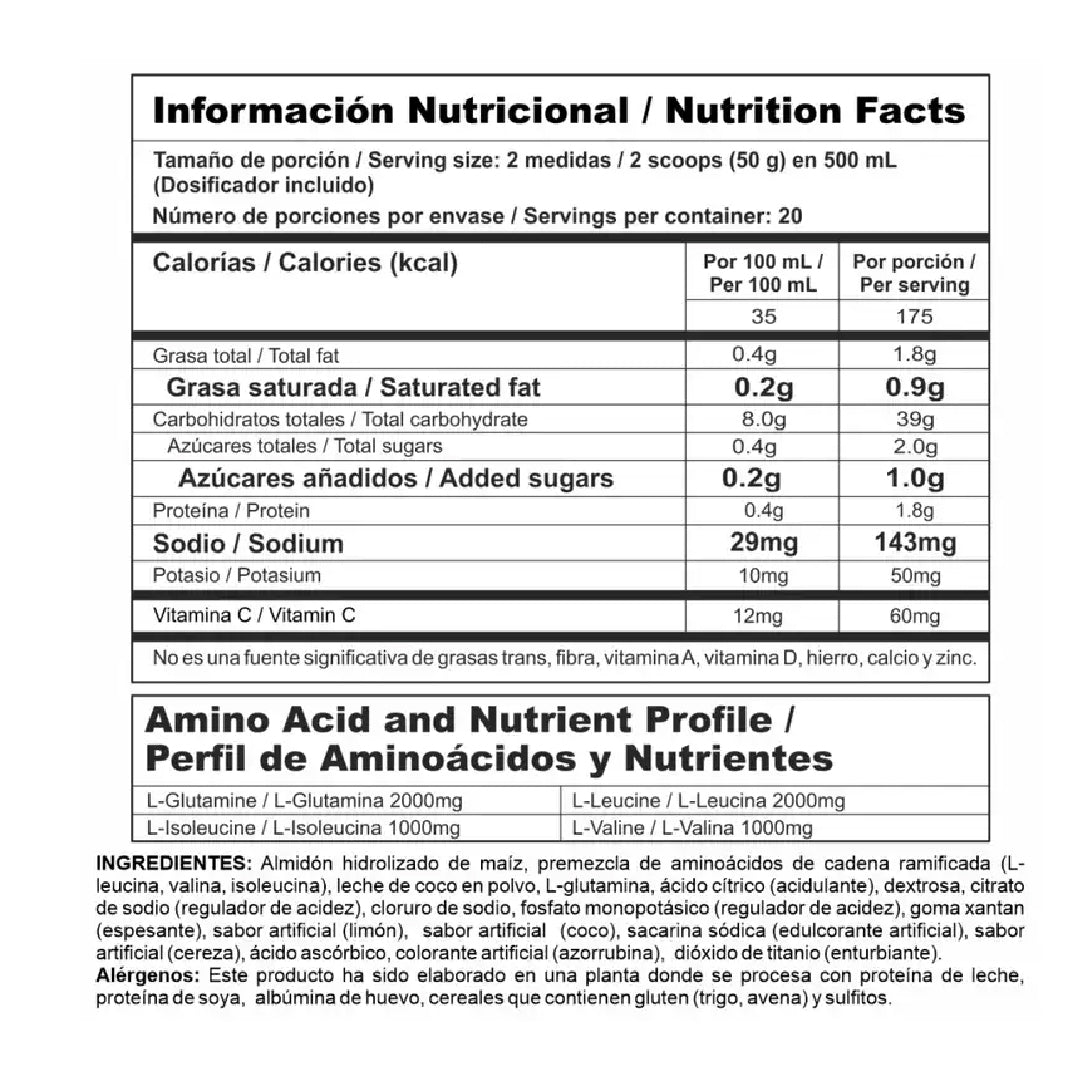Mega Carbs 1000g 20 porciones Nutramerican Pharma