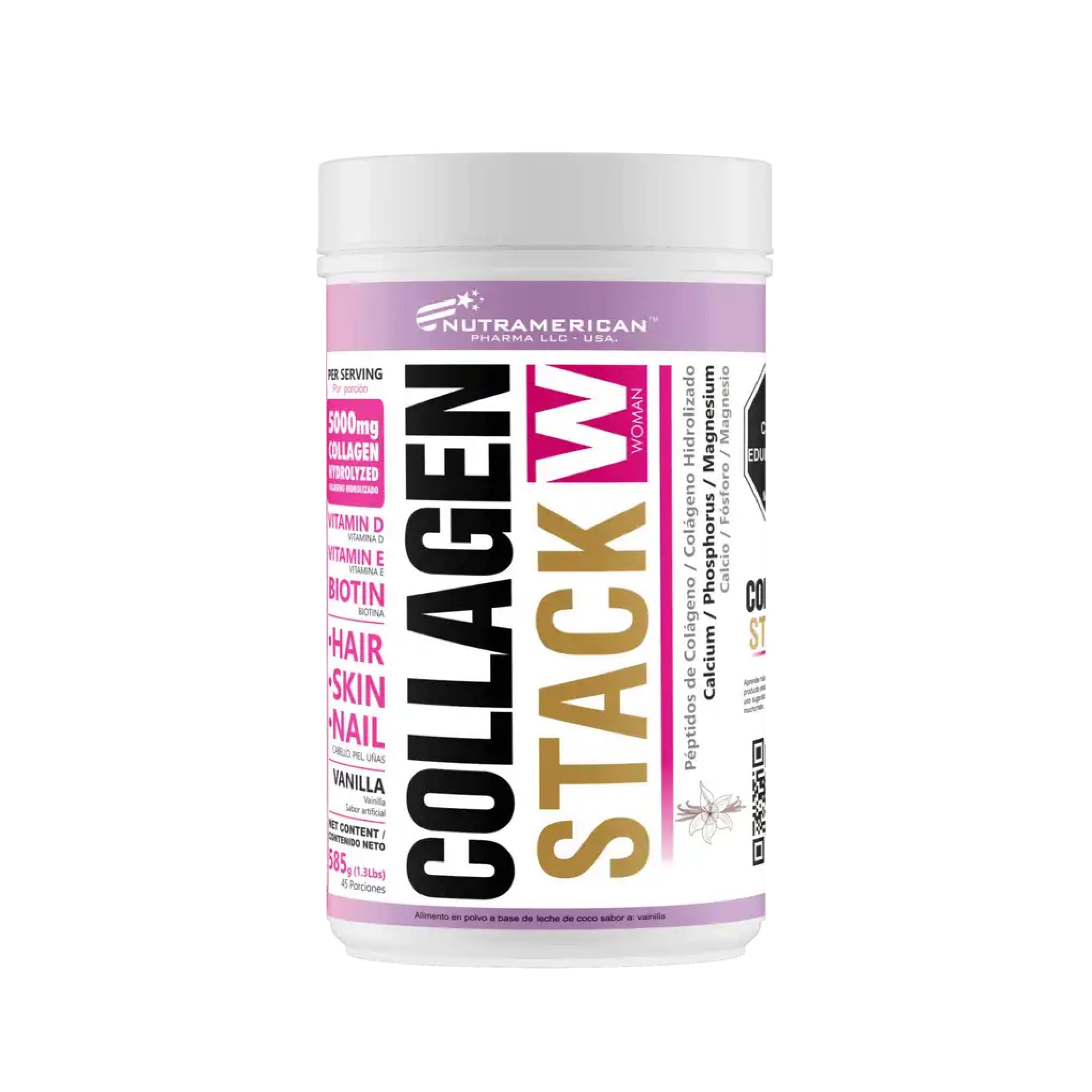 Collagen Stack Woman 45 servicios Nutramerican Pharma