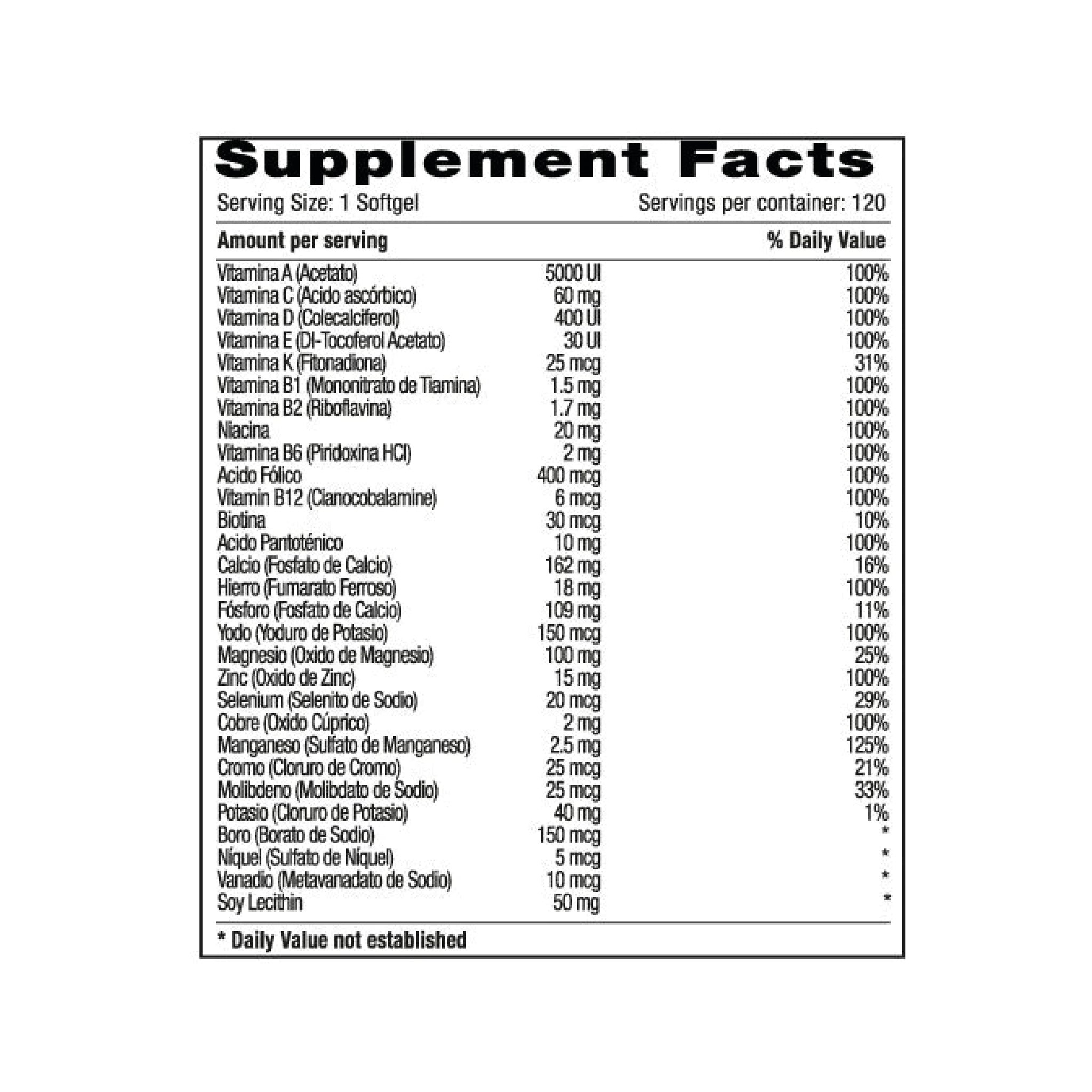 Mitrum Vit 120 Capsulas Natural Systems