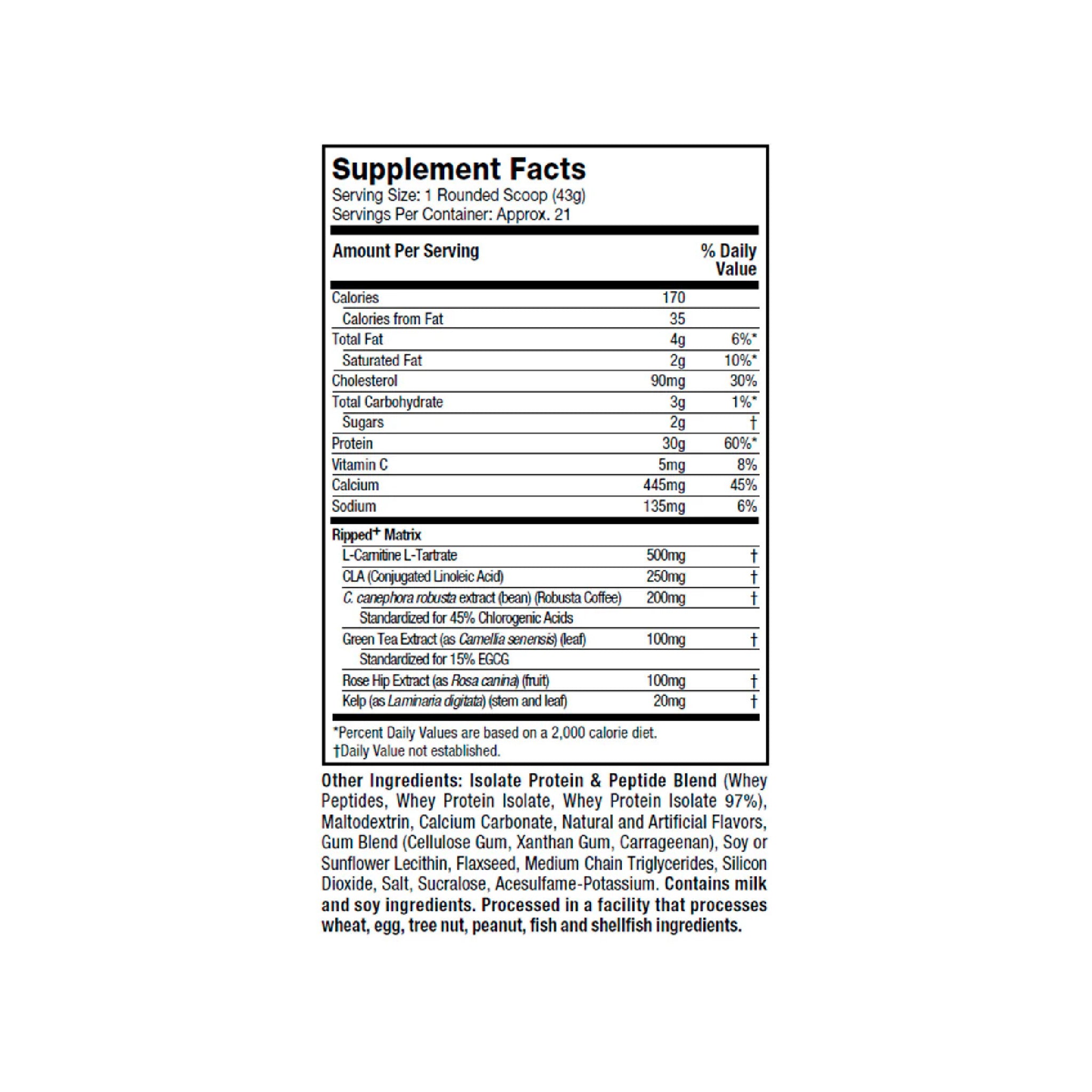 Proteína Nitro Tech Ripped 2 Libras Muscletech