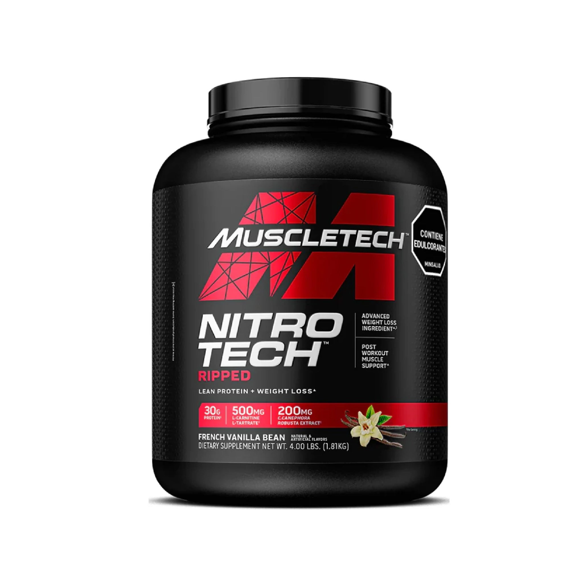 Proteína Nitro Tech Ripped 4 Libras Muscletech