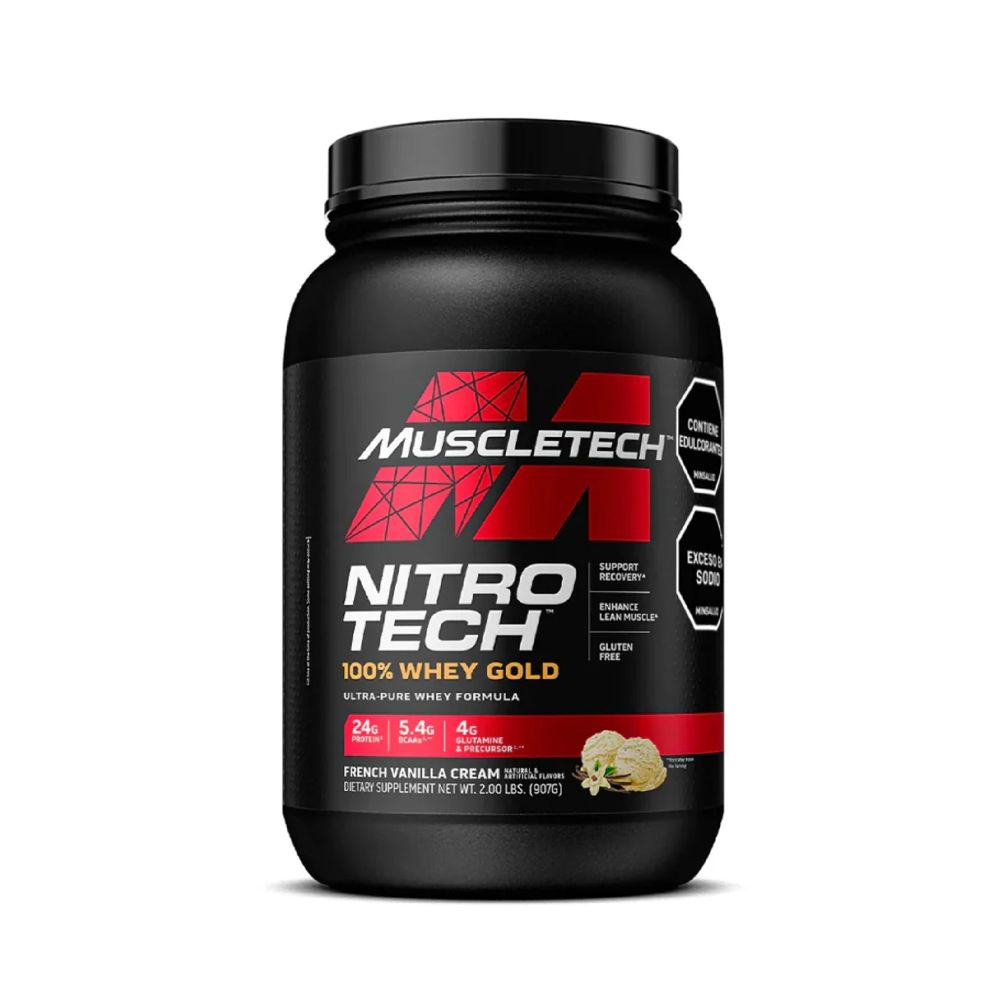 Proteína Nitro Tech 100% Whey Gold 2 Libras Muscletech