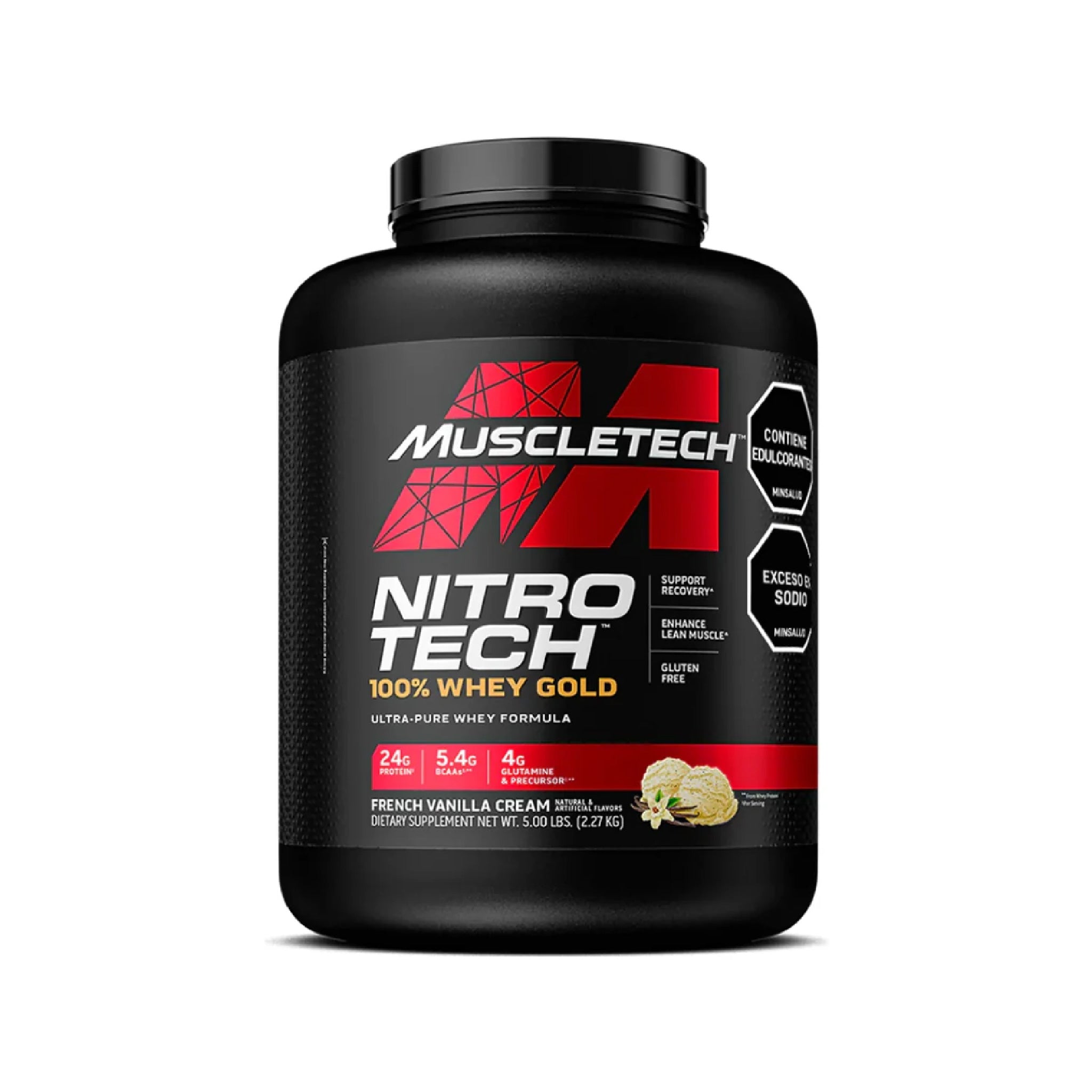 Proteína Nitro Tech 100% Whey Gold 5 Libras Muscletech