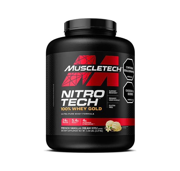 Proteína Nitro Tech 100% Whey Gold 5 Libras Muscletech