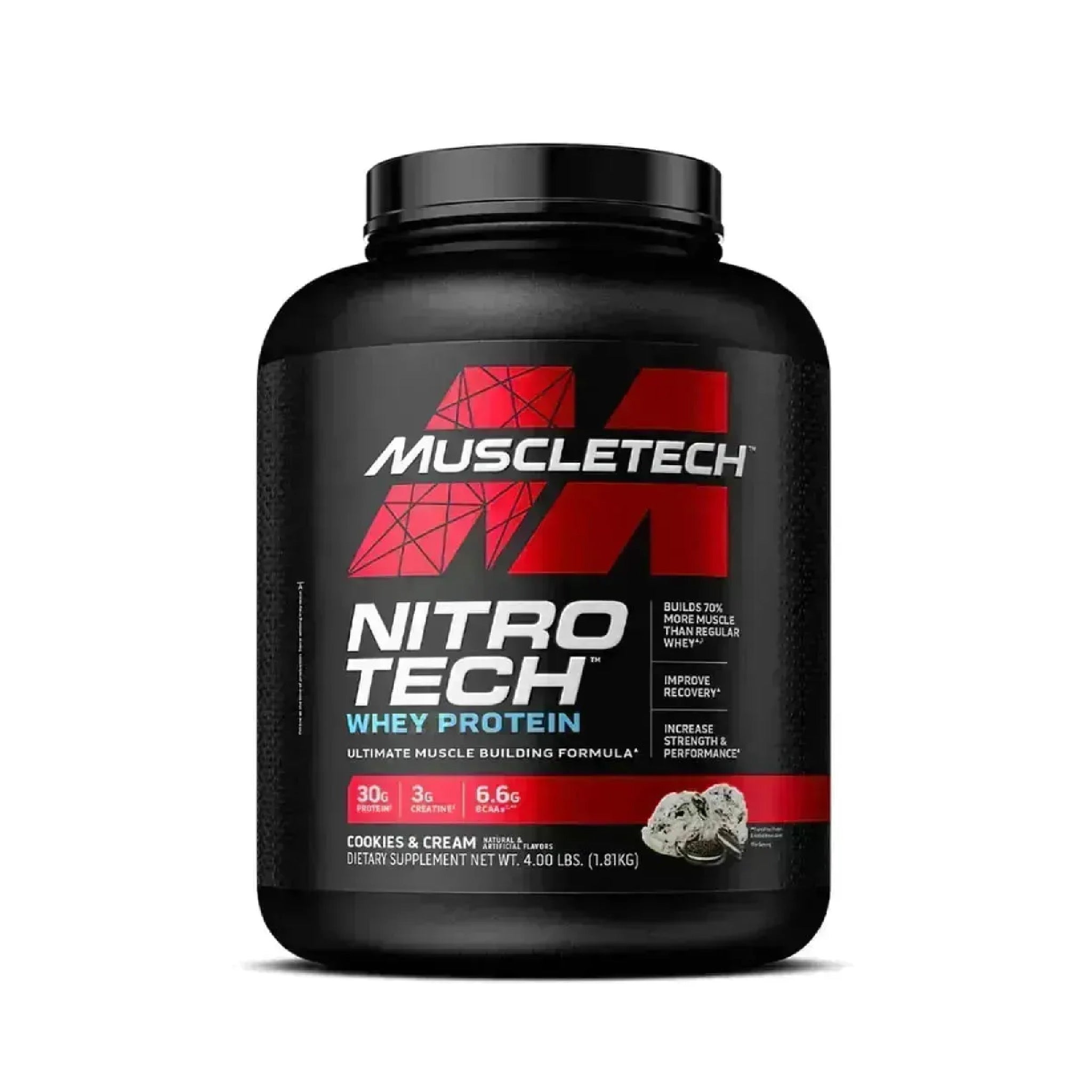 Proteína Nitro Tech Whey Protein 4 Libras Muscletech