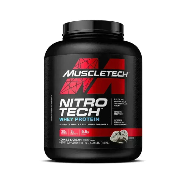 Proteína Nitro Tech Whey Protein 4 Libras Muscletech