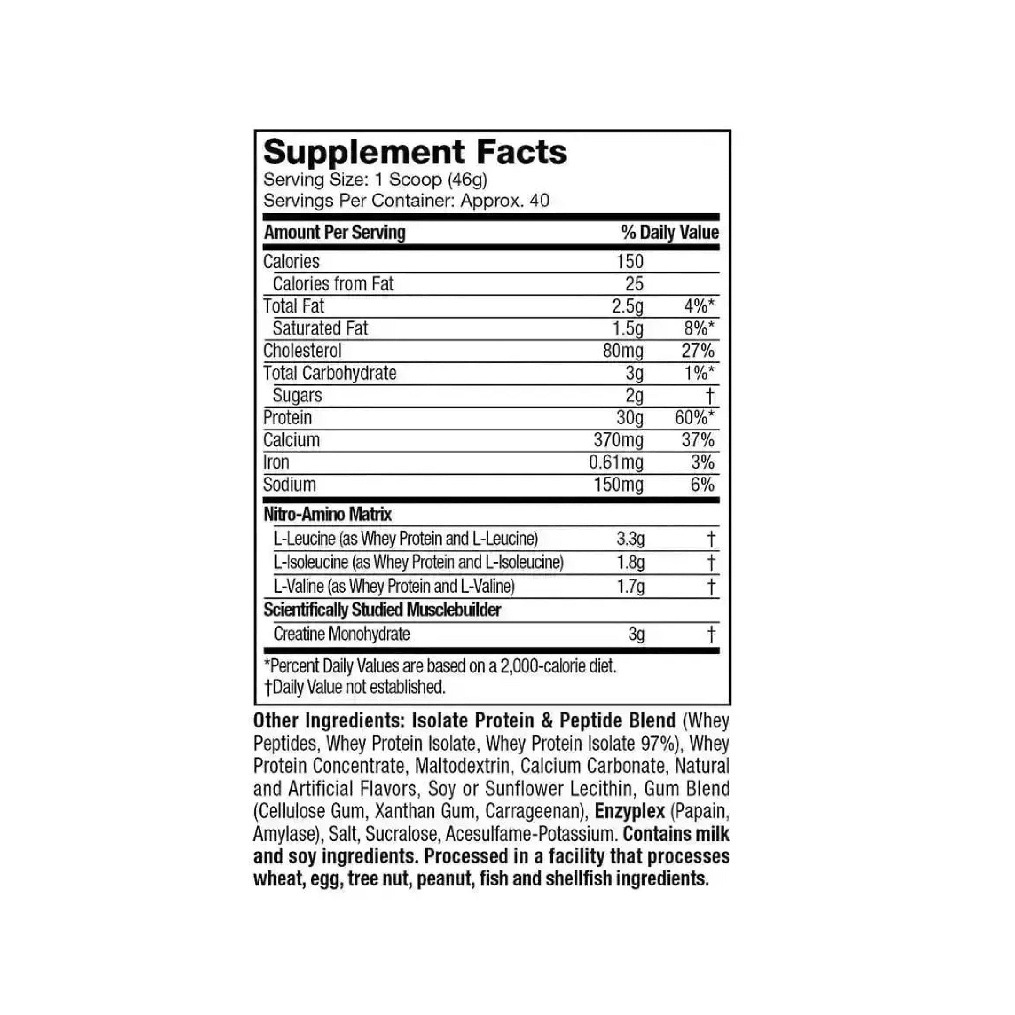 Proteína Nitro Tech Whey Protein 4 Libras Muscletech