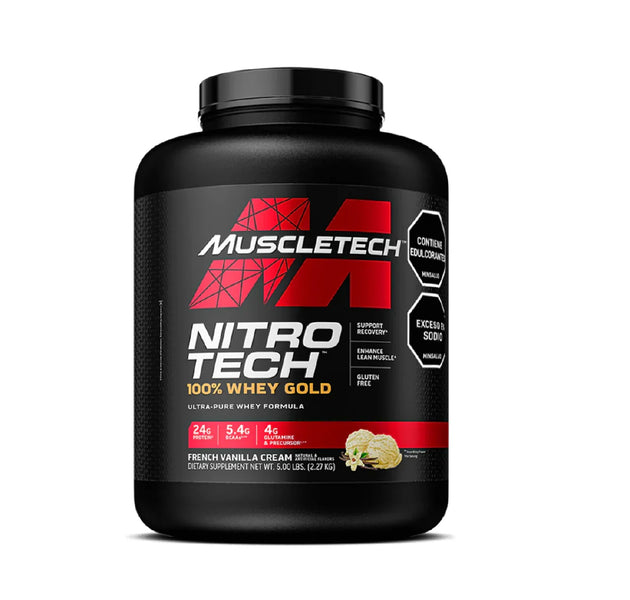 Proteína Nitro Tech 100% Whey Gold 5 Libras Muscletech