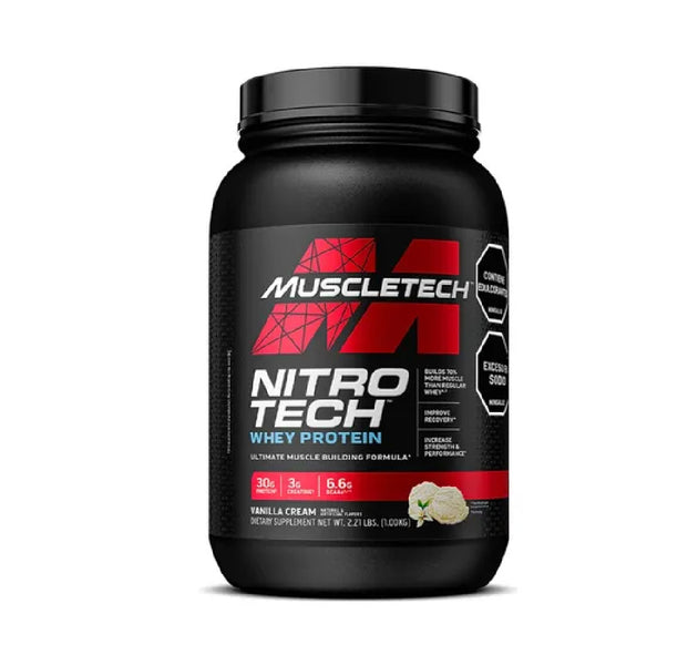 Proteína Nitro Tech Whey Protein 2 Libras Muscletech