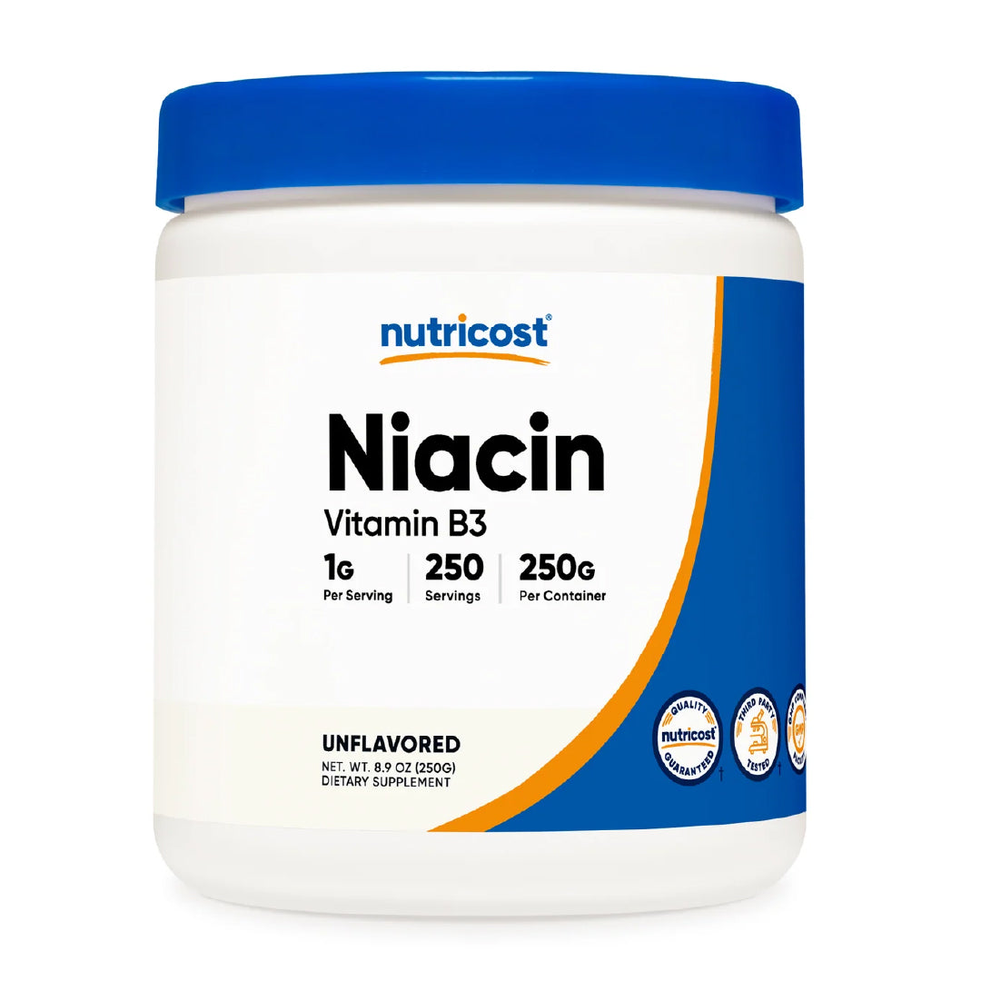 Niacina 1g (Vitamina B3) 250 Servicios Nutricost