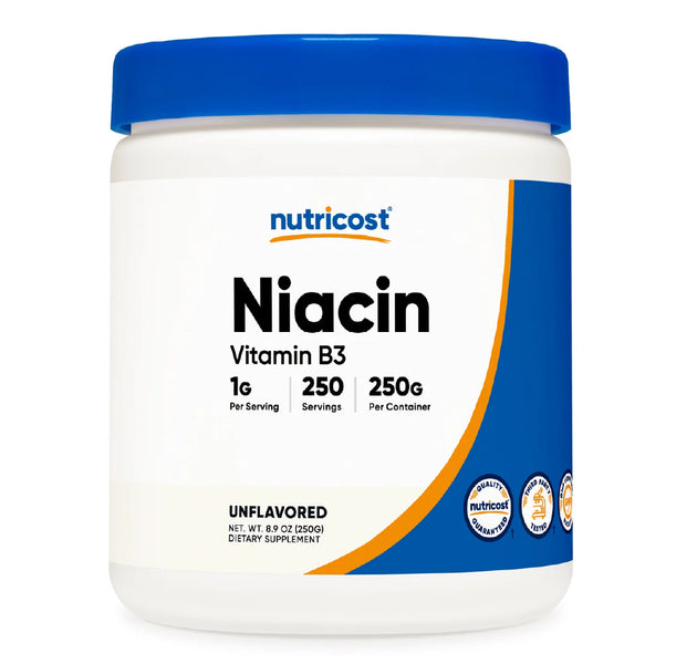Niacina 1g (Vitamina B3) 250 Servicios Nutricost