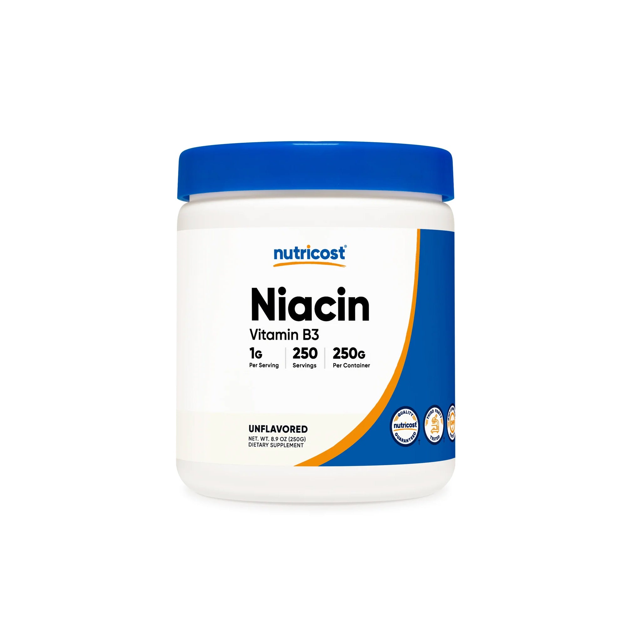 Niacina 1g (Vitamina B3) 250 Servicios Nutricost