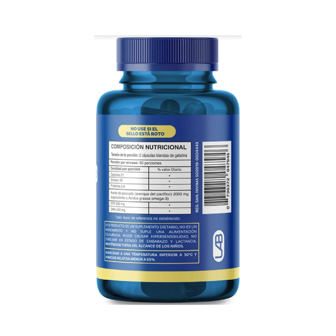 Omega-3 EPA+DHA - 120 Capsulas de IMN