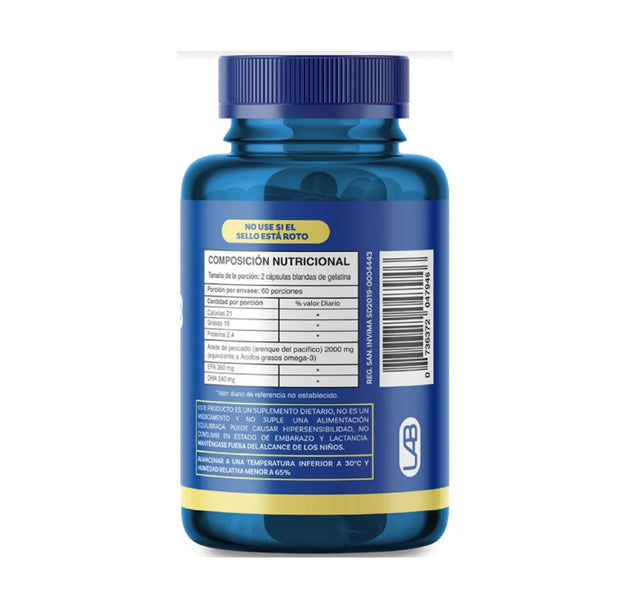 Omega-3 EPA+DHA - 120 Capsulas de IMN