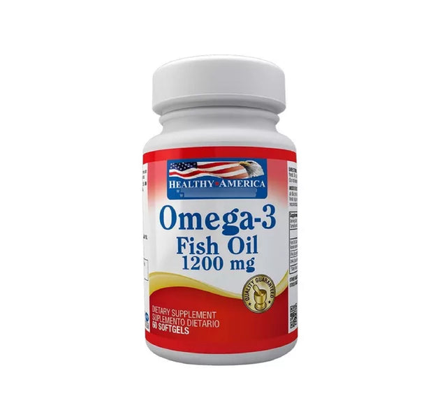 Omega 3 Fish Oil  60 tabletas Healthy America