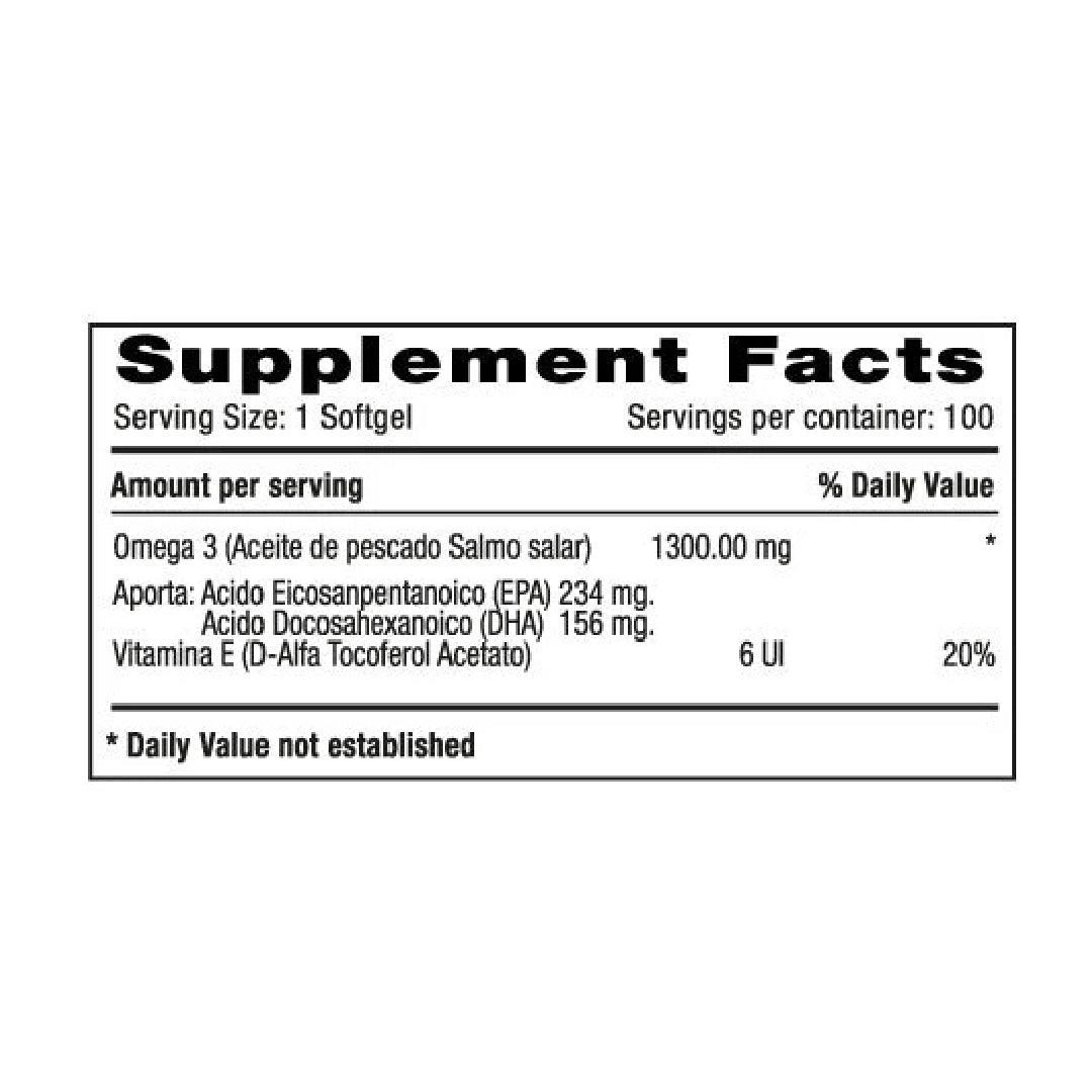 Omega 3 100 tabletas Naturally