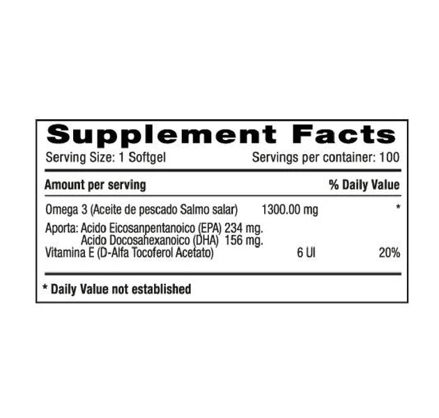Omega 3 100 tabletas Naturally