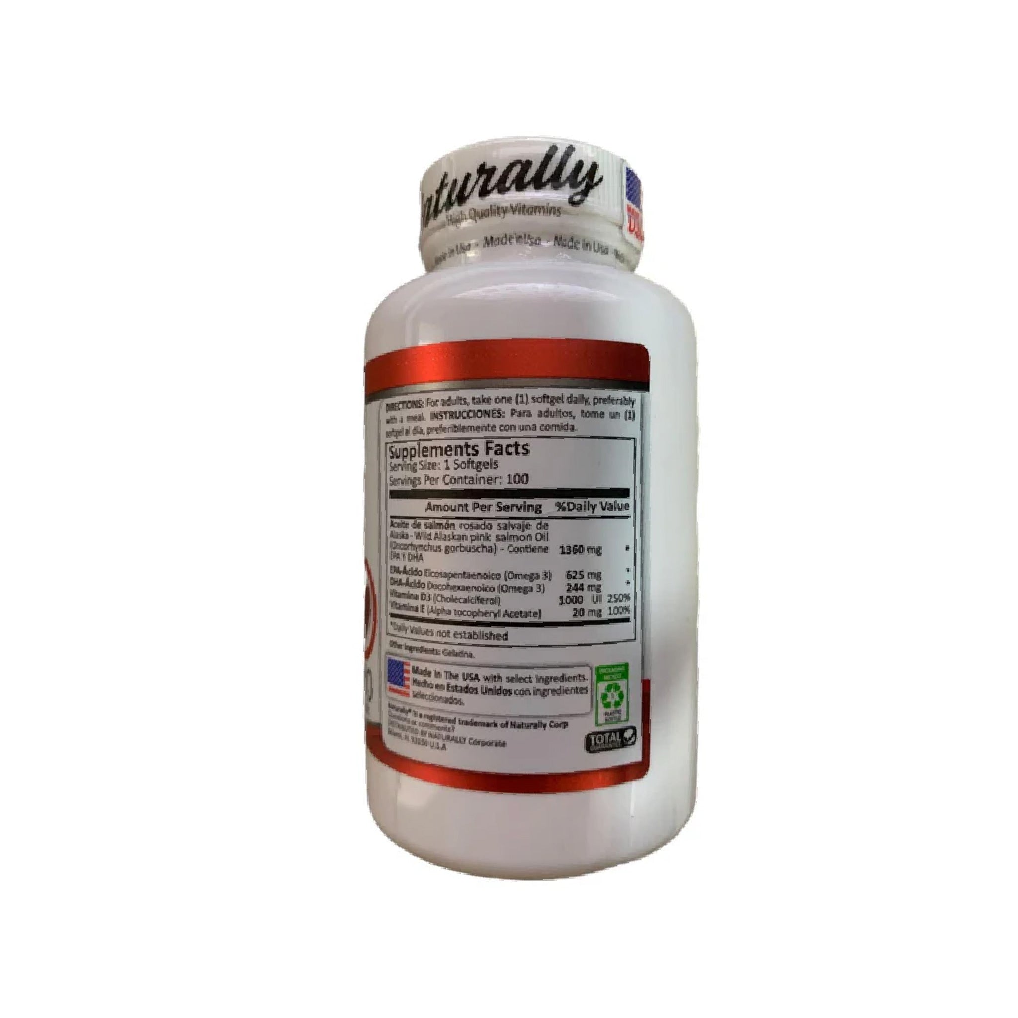 Omega 3 100 tabletas Naturally
