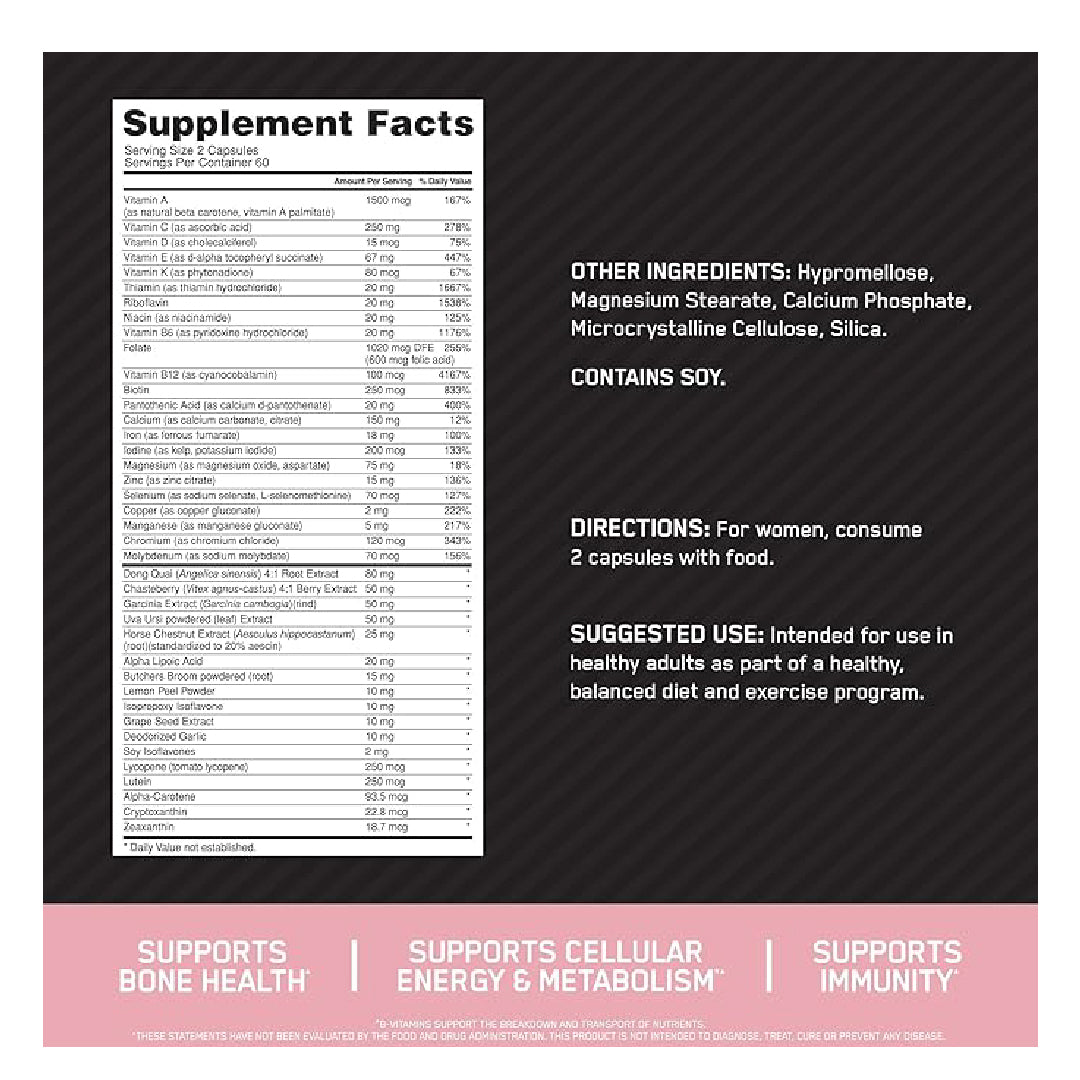 Opti Women 120 capsulas Optimum Nutrition