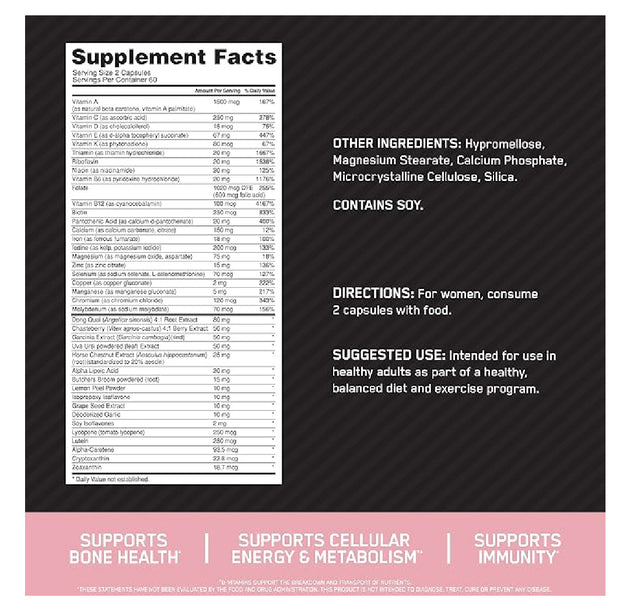 Opti Women 120 capsulas Optimum Nutrition