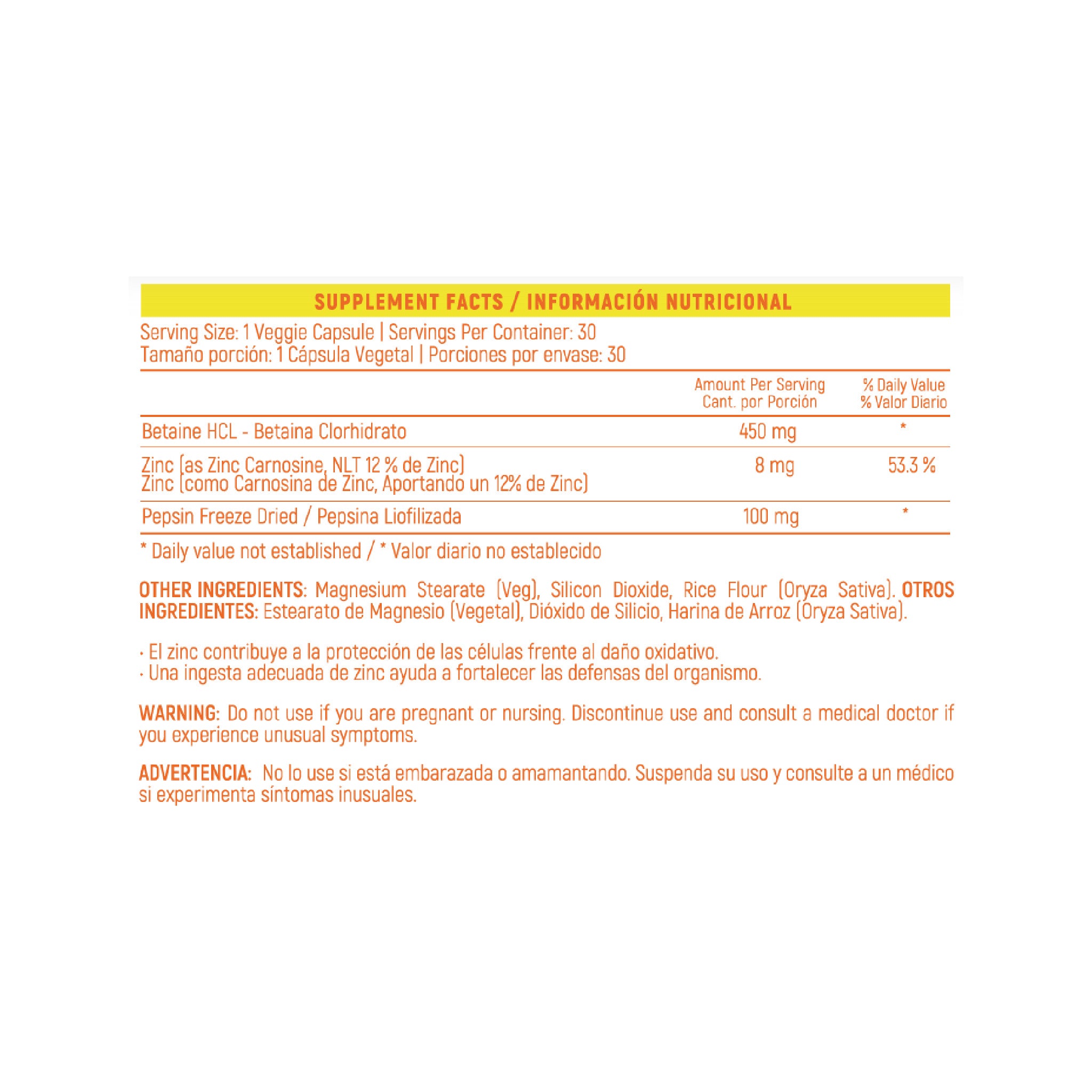 Peptidrol 30 capsulas Veggie