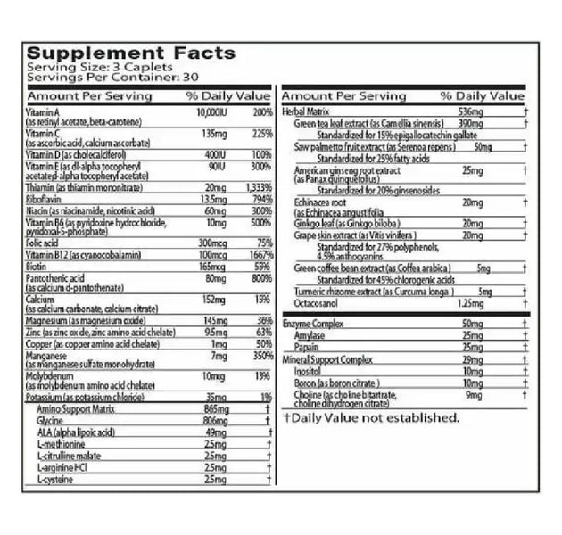 Platinum Multivitamínico 90 Capsulas Muscletech